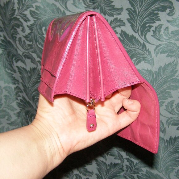 RARE Louis Vuitton LIMITED EDITION Scarf Chain Print Wallet HOT PINK - Picture 11 of 12